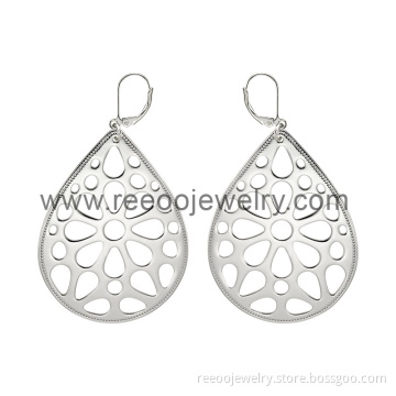 Nickle&Lead Free 925 Silver Drop Earring